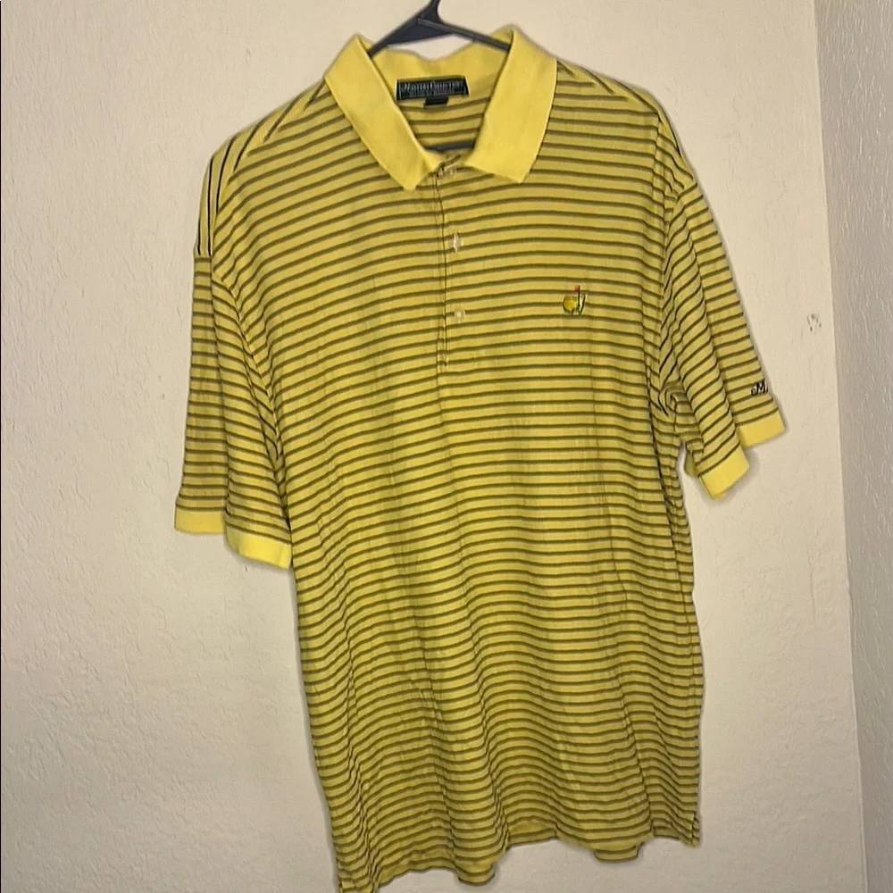 Masters Yellow and Black Polo Shirt Classic Style - Picture 5 of 5